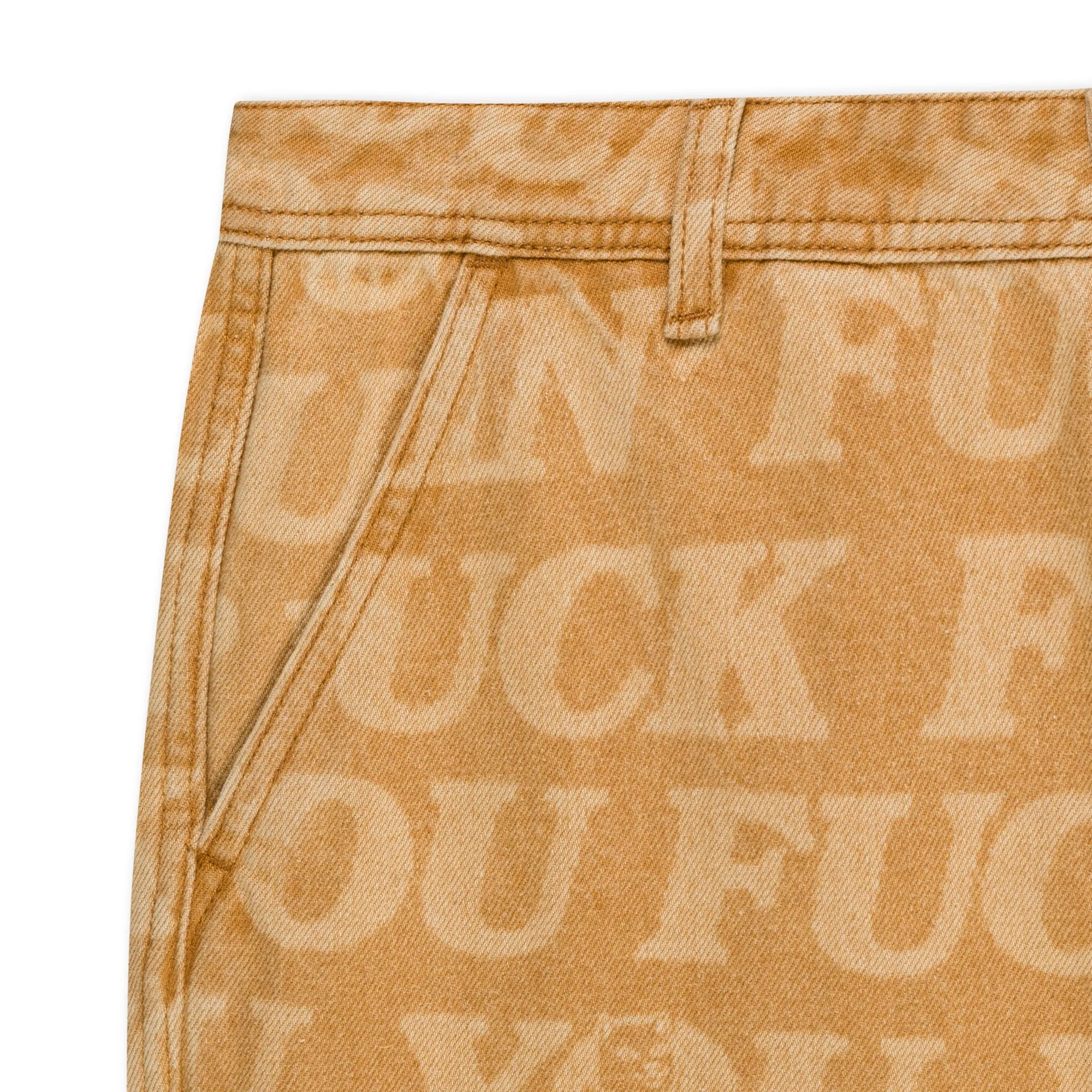 F.U.F.F. Washed Denim Pants (Light Brown Denim) sold by Ripndip product image thumbnail 4