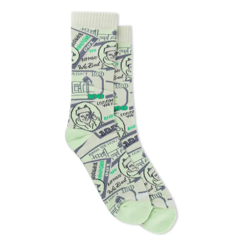Moneybag Socks (Olive) sold by Ripndip