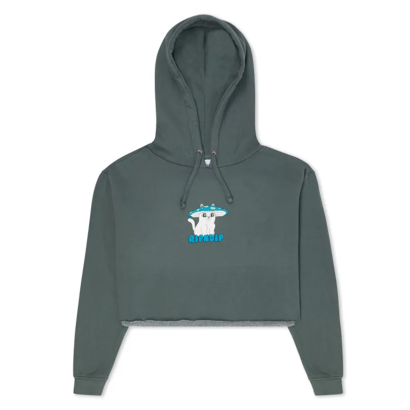 Shroom Nerm Cropped Hoodie (Charcoal) sold by Ripndip