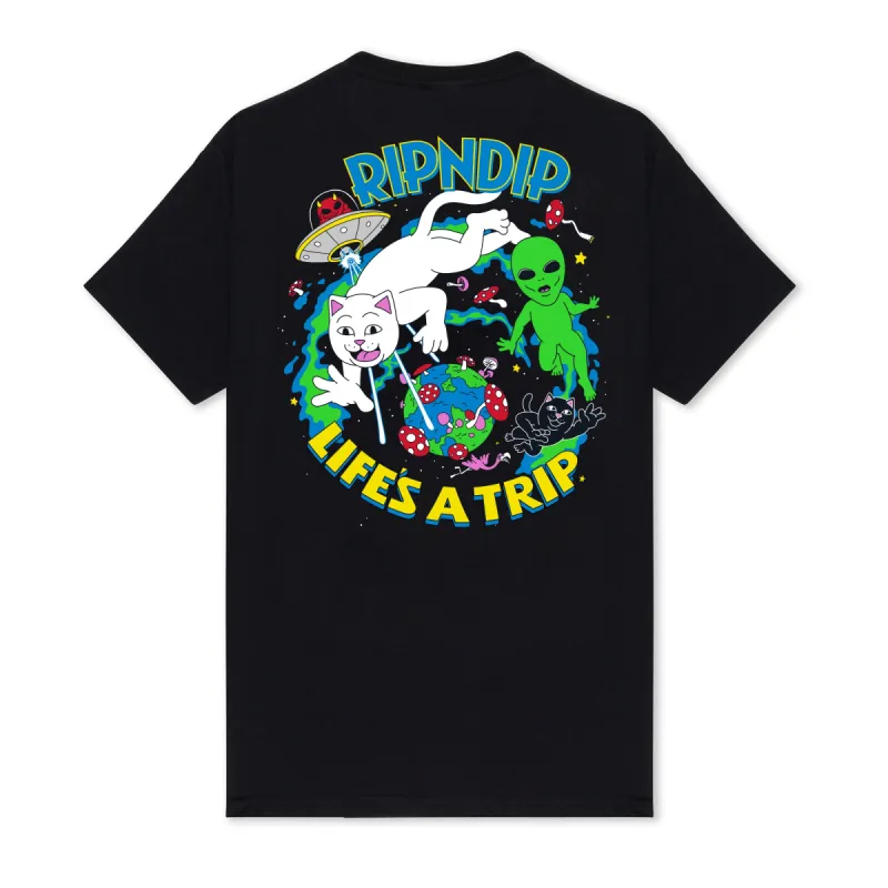 4th Dimension Tee (Black) sold by Ripndip