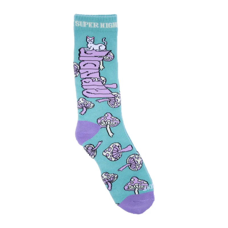 Super Psychedelic Socks (Sage/Lavender) sold by Ripndip