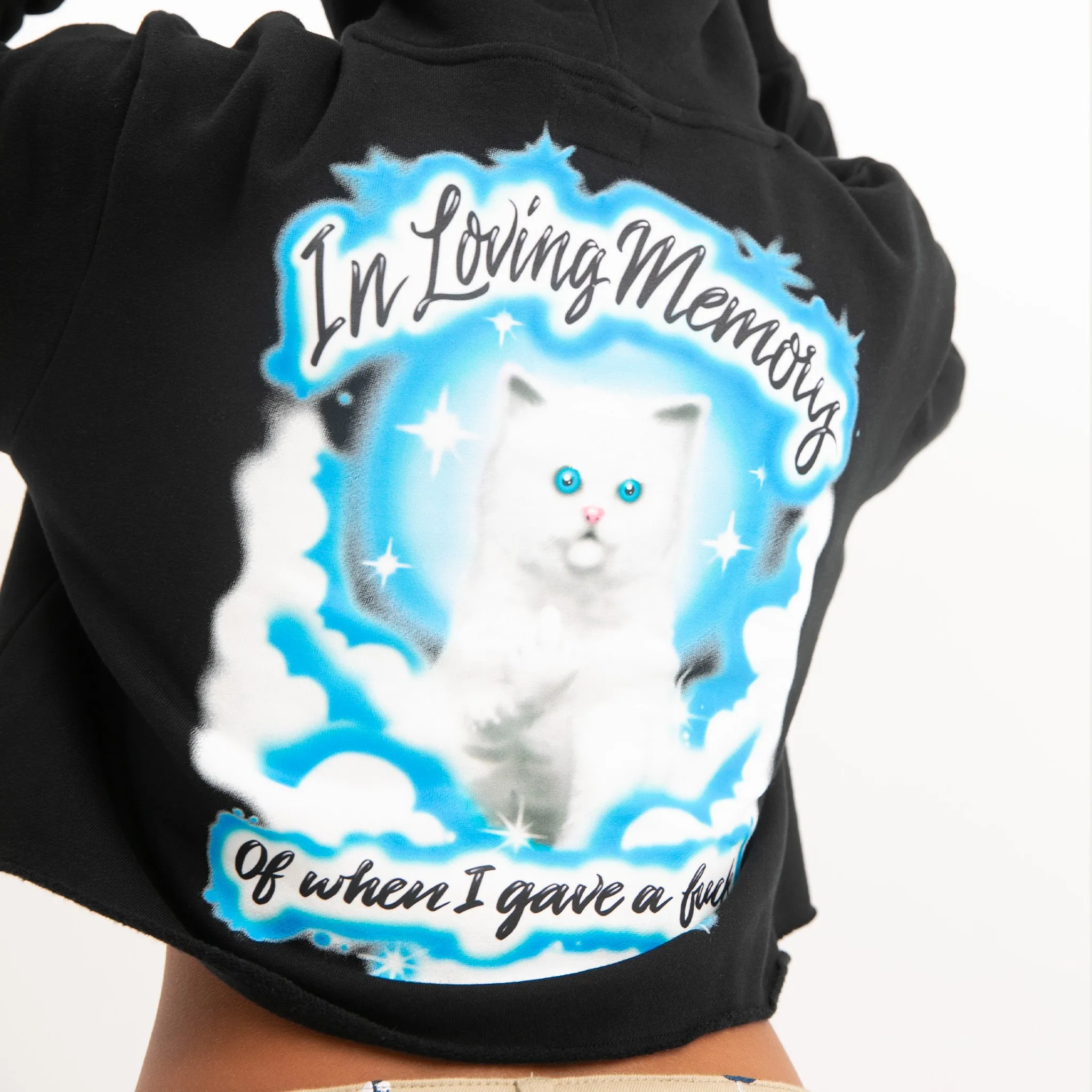 In Loving Memory Cropped Hoodie (Black) sold by Ripndip product image thumbnail 2
