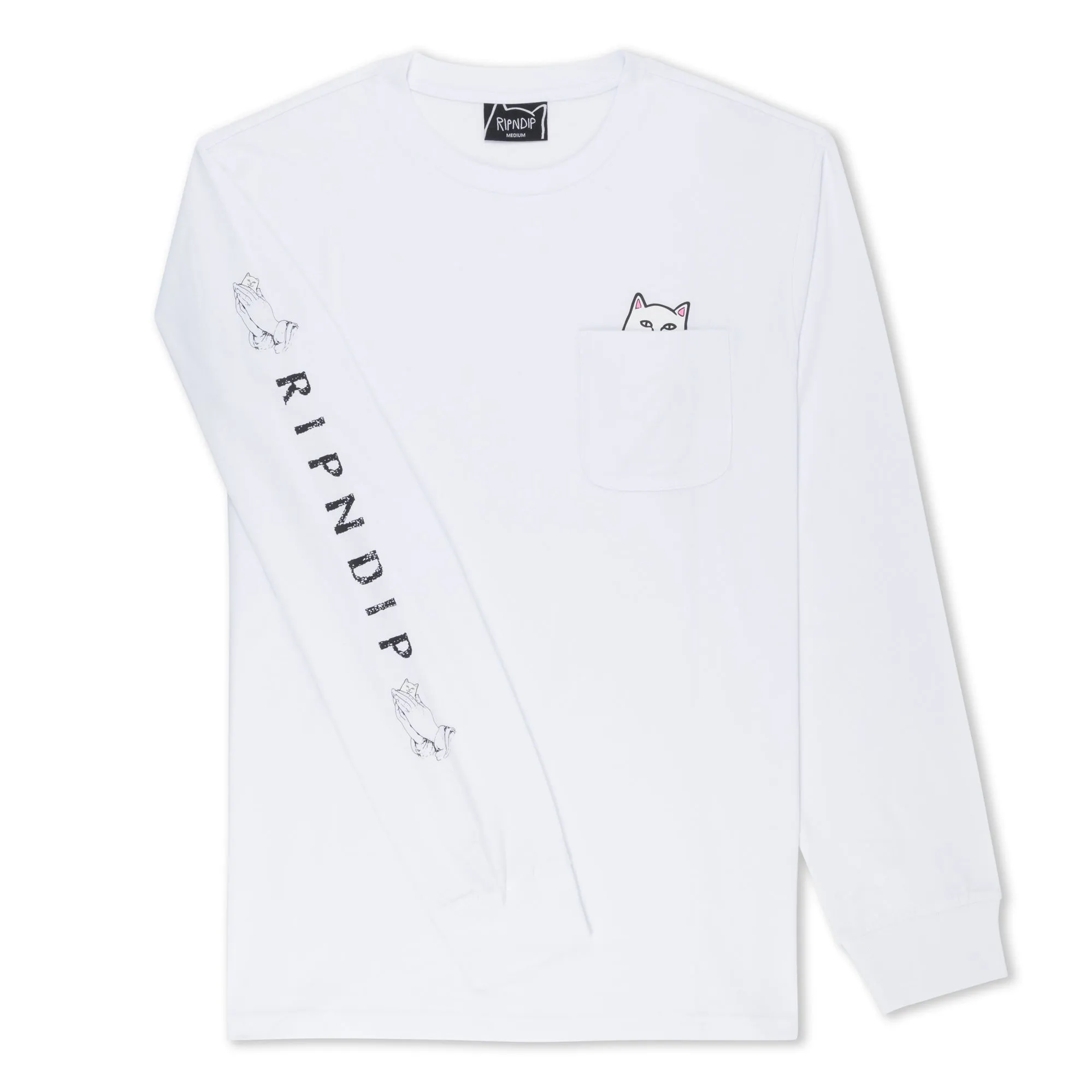 Lord Nermal L/S Pocket Tee (White) sold by Ripndip product image thumbnail 4