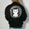 Stop Being A Pussy Varsity Jacket (Black) sold by Ripndip