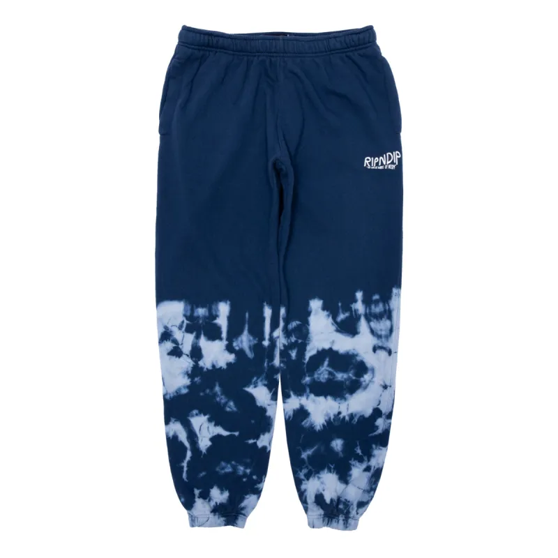 Great Wave Sweatpants (Blue Dye) made by Ripndip