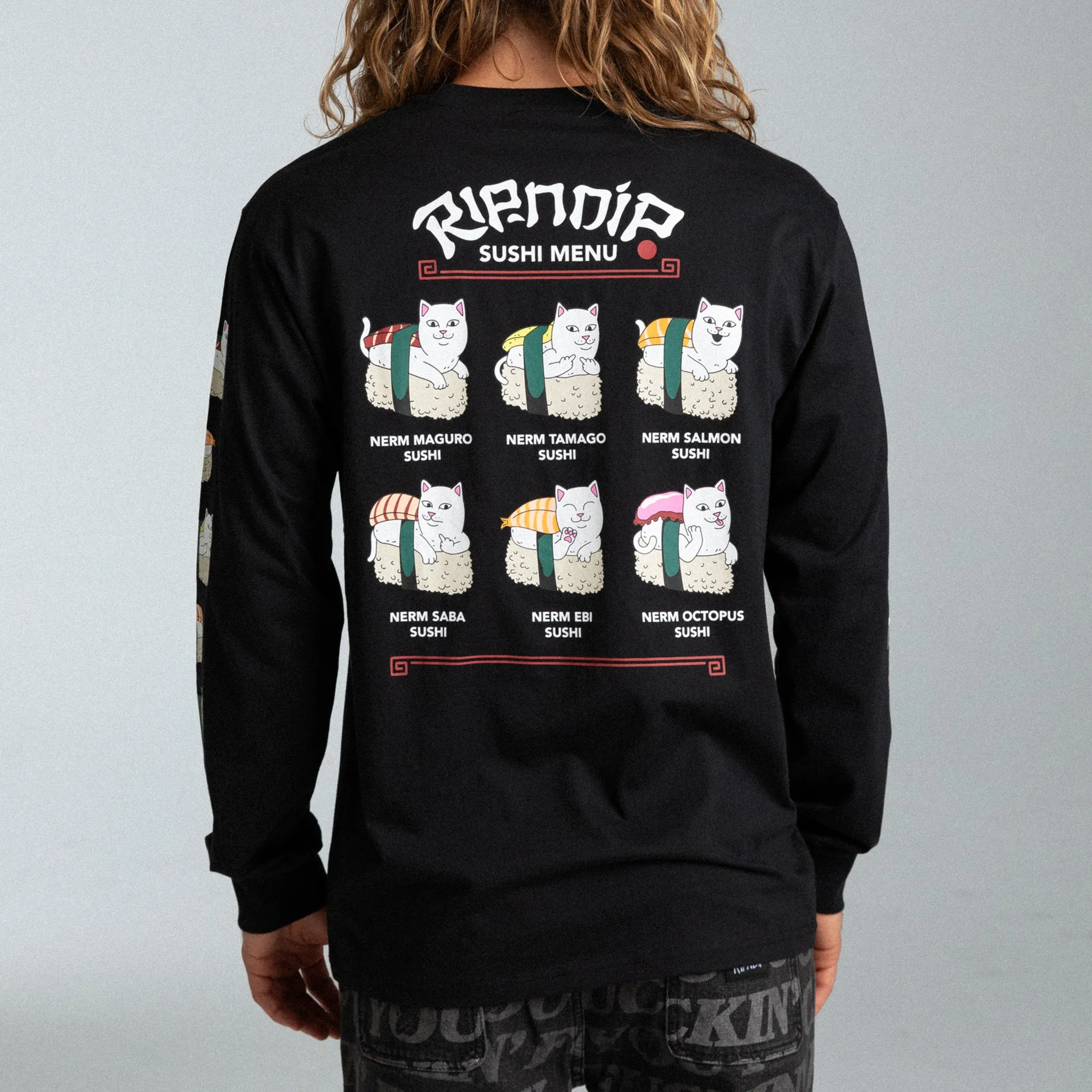 Sushi Nerm Long Sleeve (Black ) sold by Ripndip product image thumbnail 2