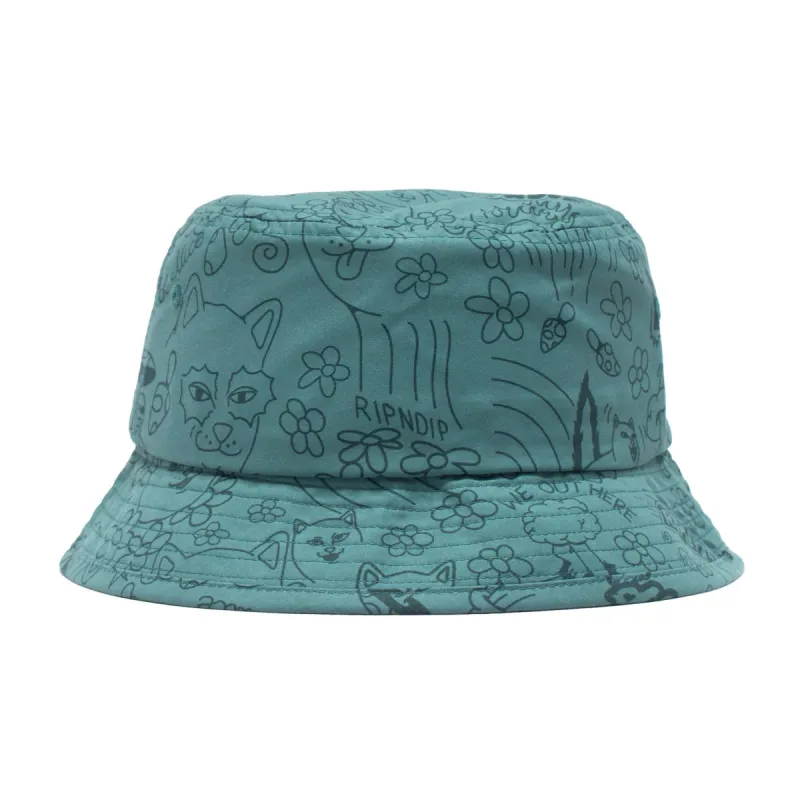 Scribble Bucket Hat (Forest Green) sold by Ripndip