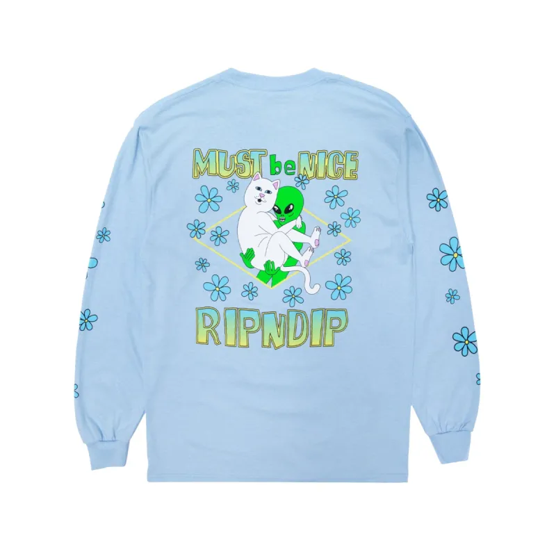 Lonely Lover Long Sleeve (Light Blue) sold by Ripndip