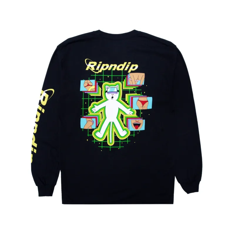 Virtual Nermality Long Sleeve (Black) sold by Ripndip