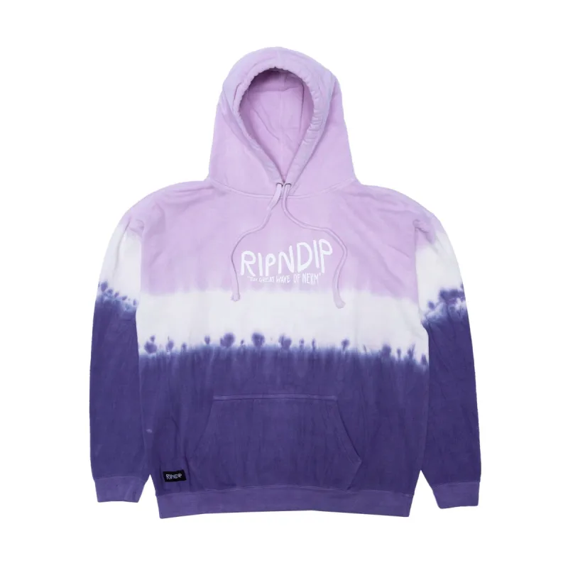 The Great Wave Of Nerm Hoodie (Purple Dye) sold by Ripndip