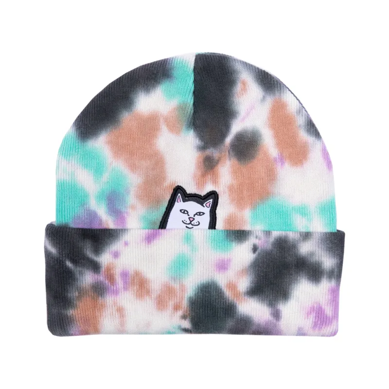 Lord Nermal Beanie (Black / Mint Tie Dye) made by Ripndip