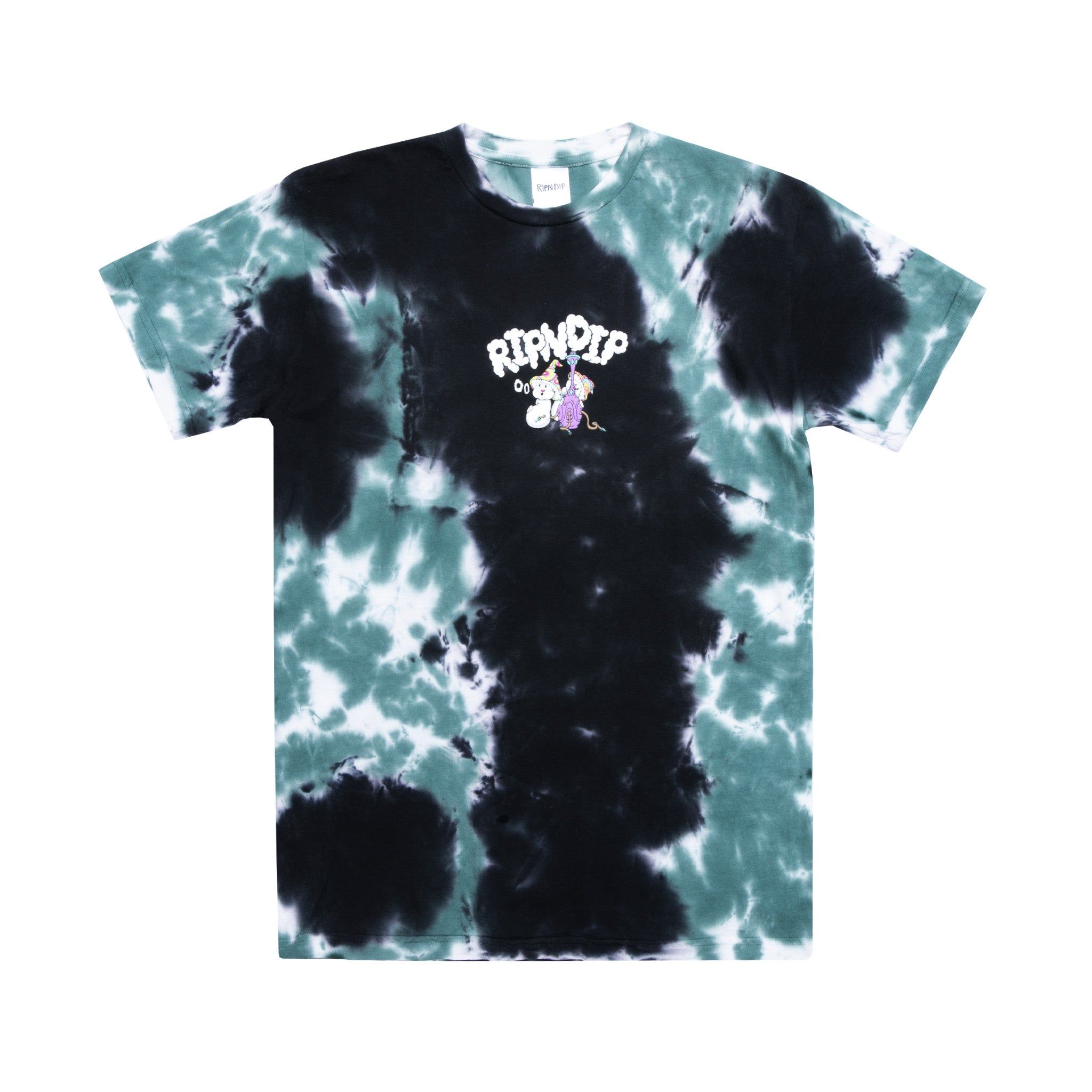 Kaleidoscopic Tee (Black/Sage Tie Dye) sold by Ripndip product image thumbnail 3