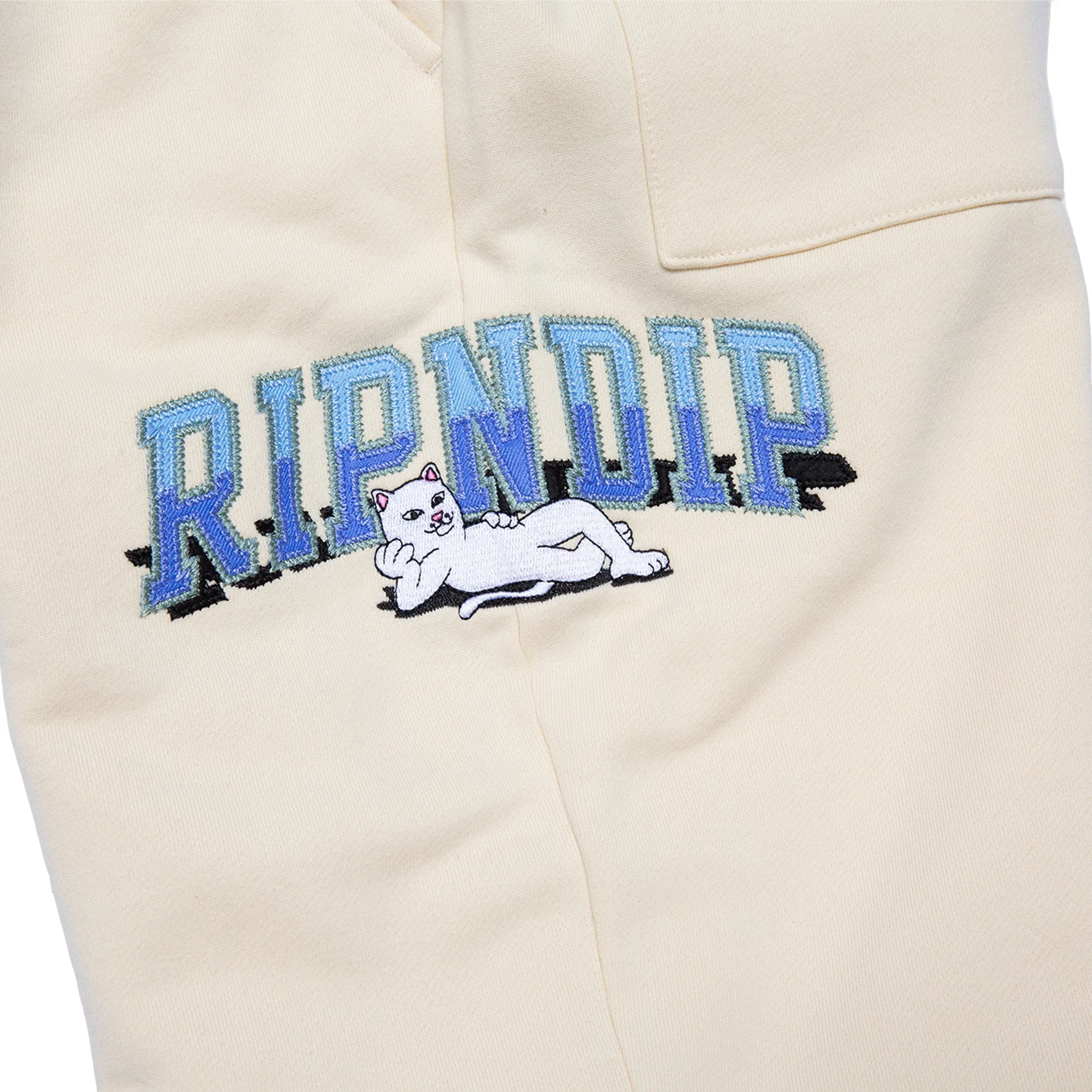 Team Spirit Embroidered Sweatpants (Natural) sold by Ripndip product image thumbnail 4