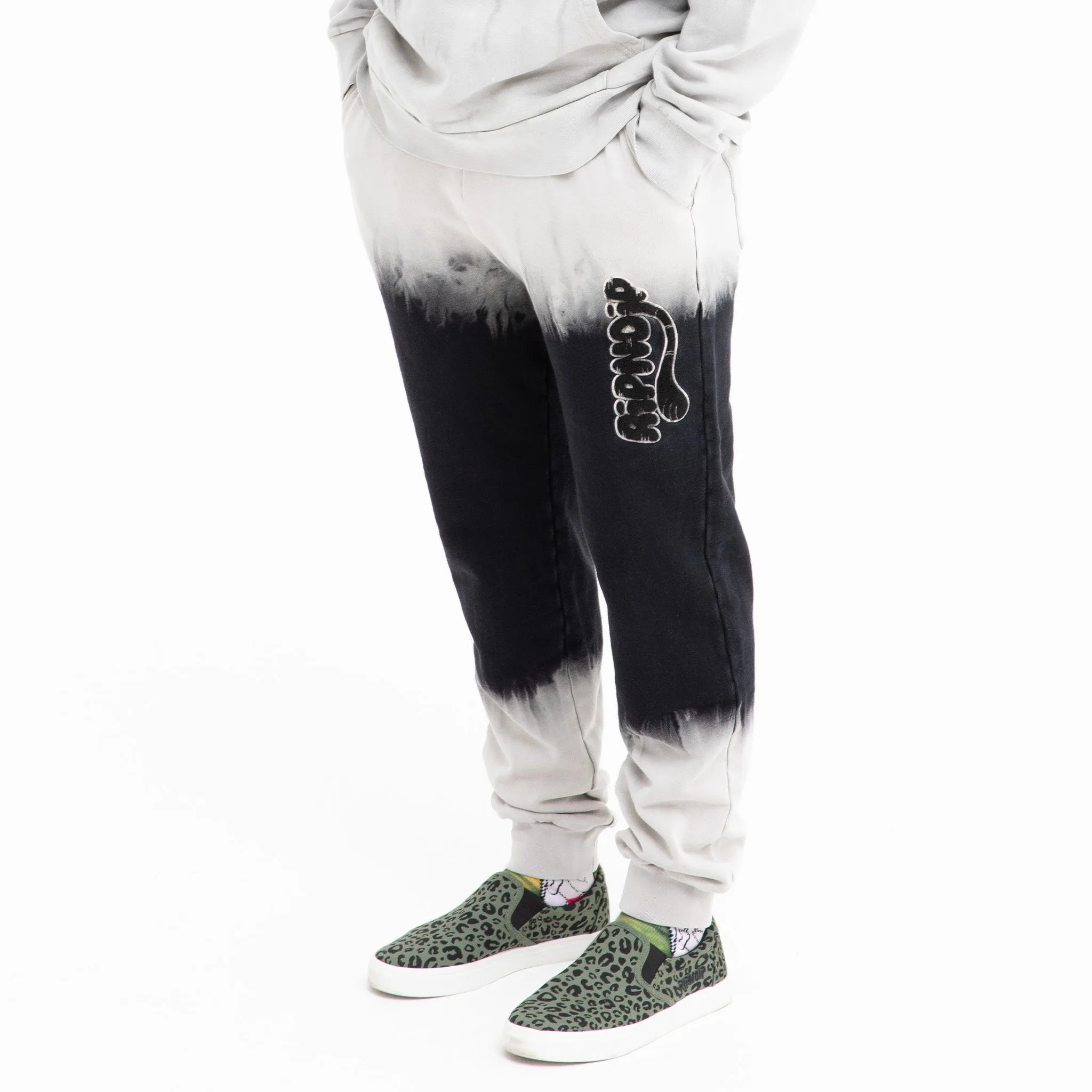 Ripntail Sweatpants (Tan/Black Stripe Dye) sold by Ripndip