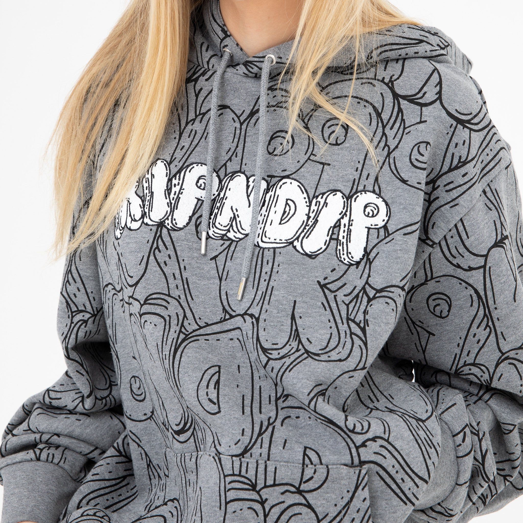 Bubble Bobble Hoodie (Charcoal Heather) sold by Ripndip product image thumbnail 3