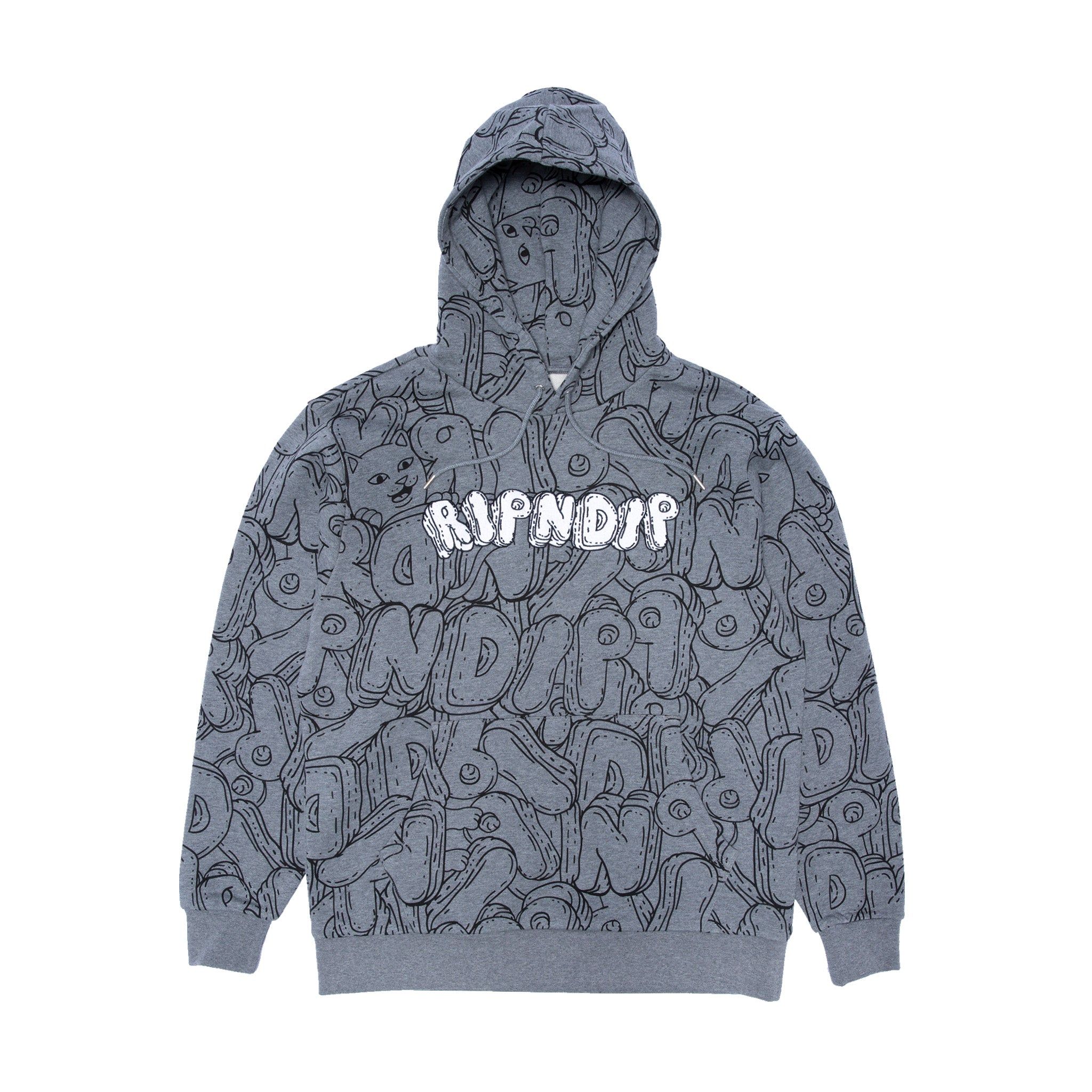 Bubble Bobble Hoodie (Charcoal Heather) sold by Ripndip