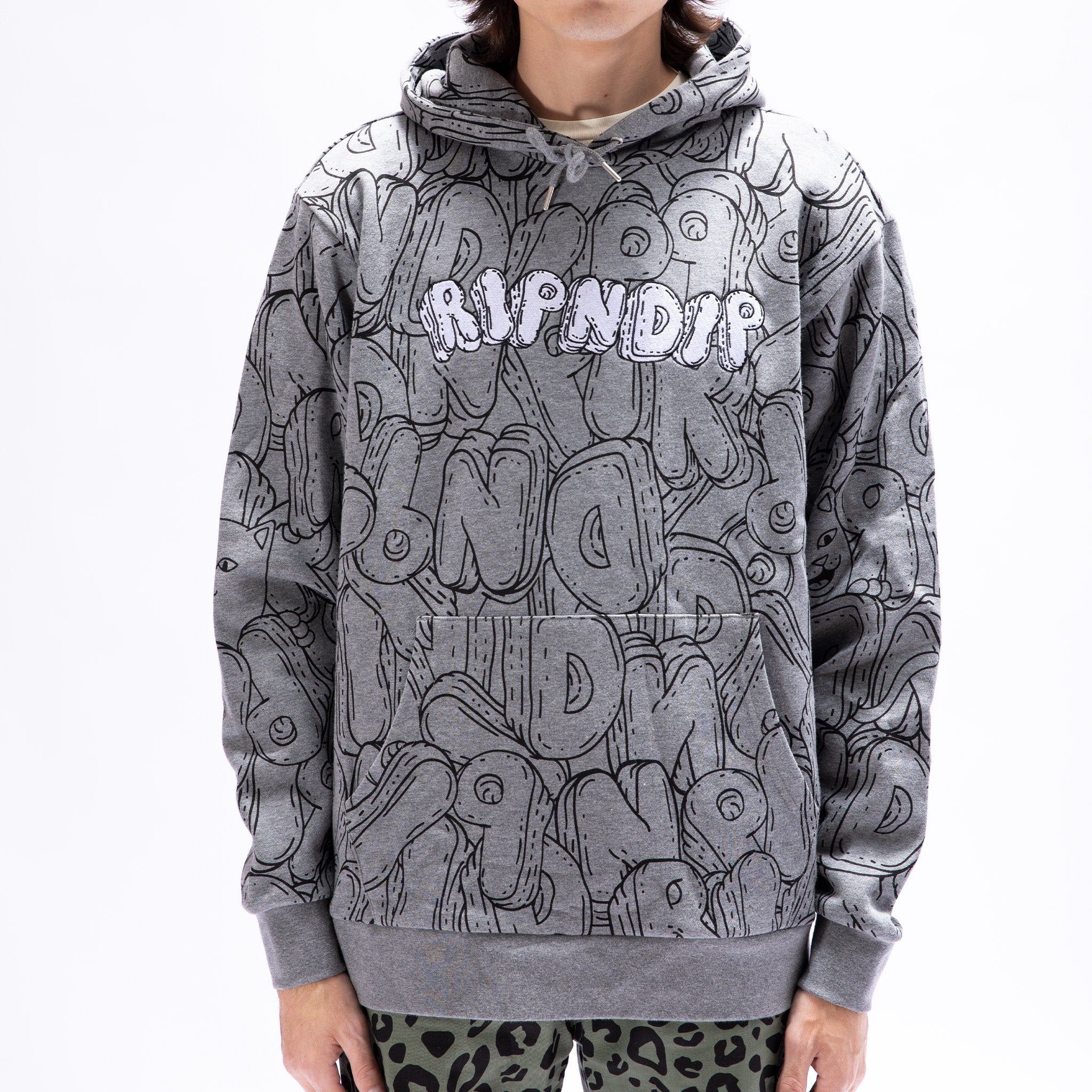 Bubble Bobble Hoodie (Charcoal Heather) sold by Ripndip product image thumbnail 2