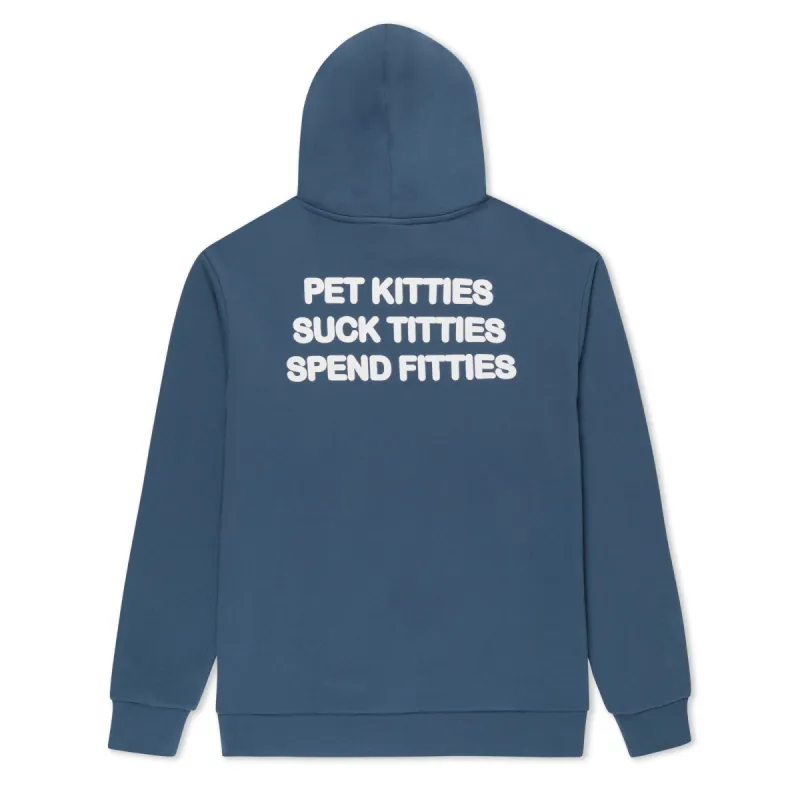 Pet Kitties Hoodie (Storm Blue) sold by Ripndip