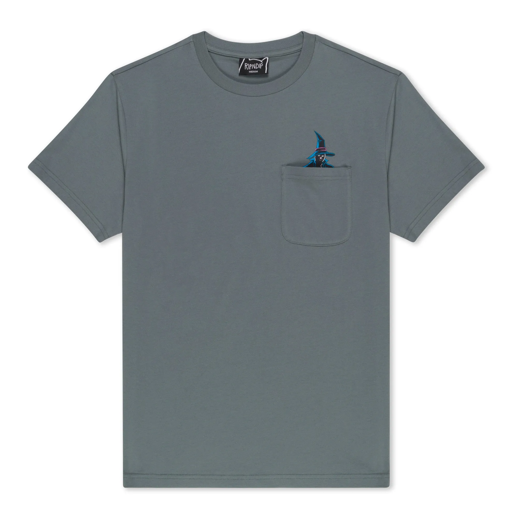 Jermie Witch Pocket Tee (Charcoal) sold by Ripndip