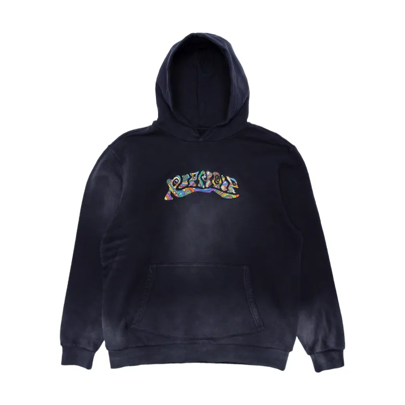 Tribe Embroidered Hoodie (Faded Black) sold by Ripndip