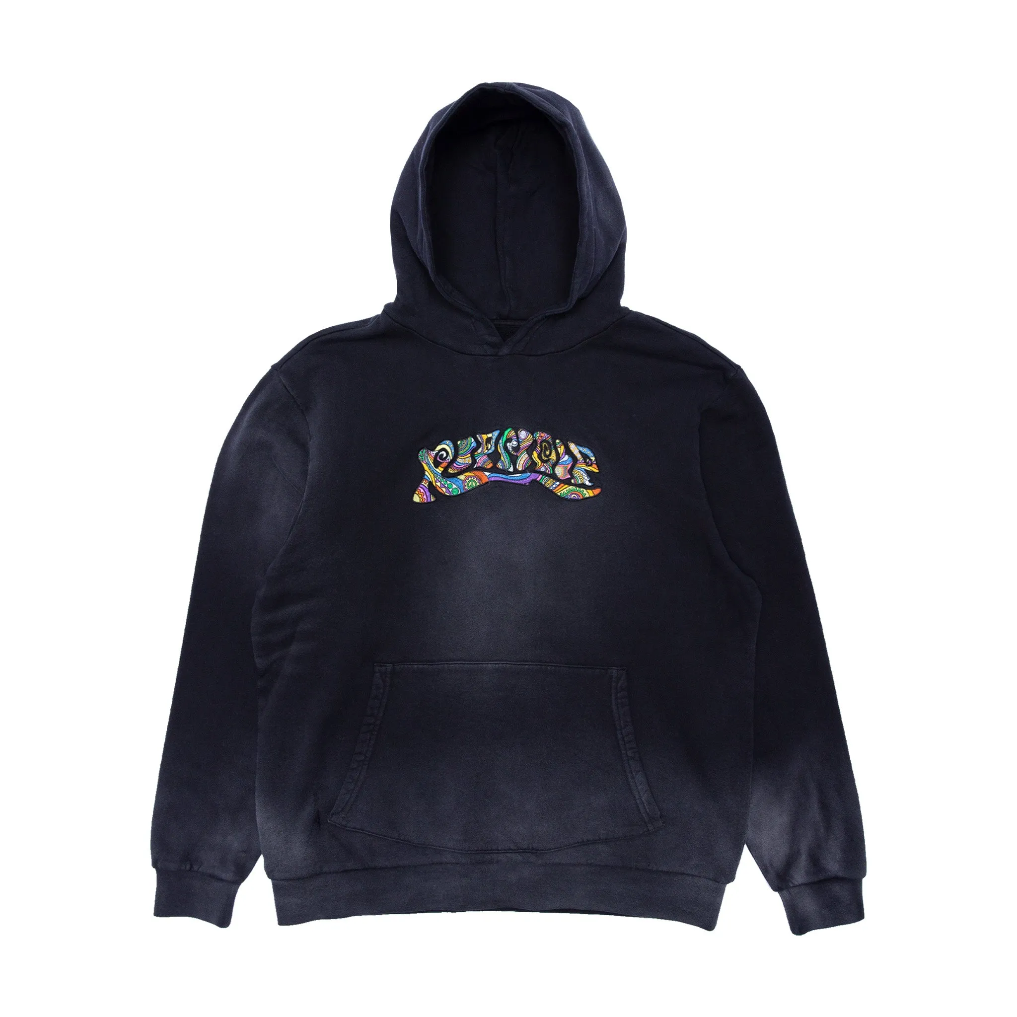 Tribe Embroidered Hoodie (Faded Black) sold by Ripndip