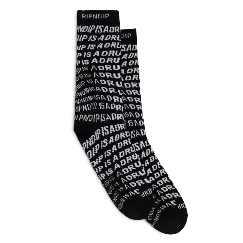 Drug From God Socks (Black) sold by Ripndip