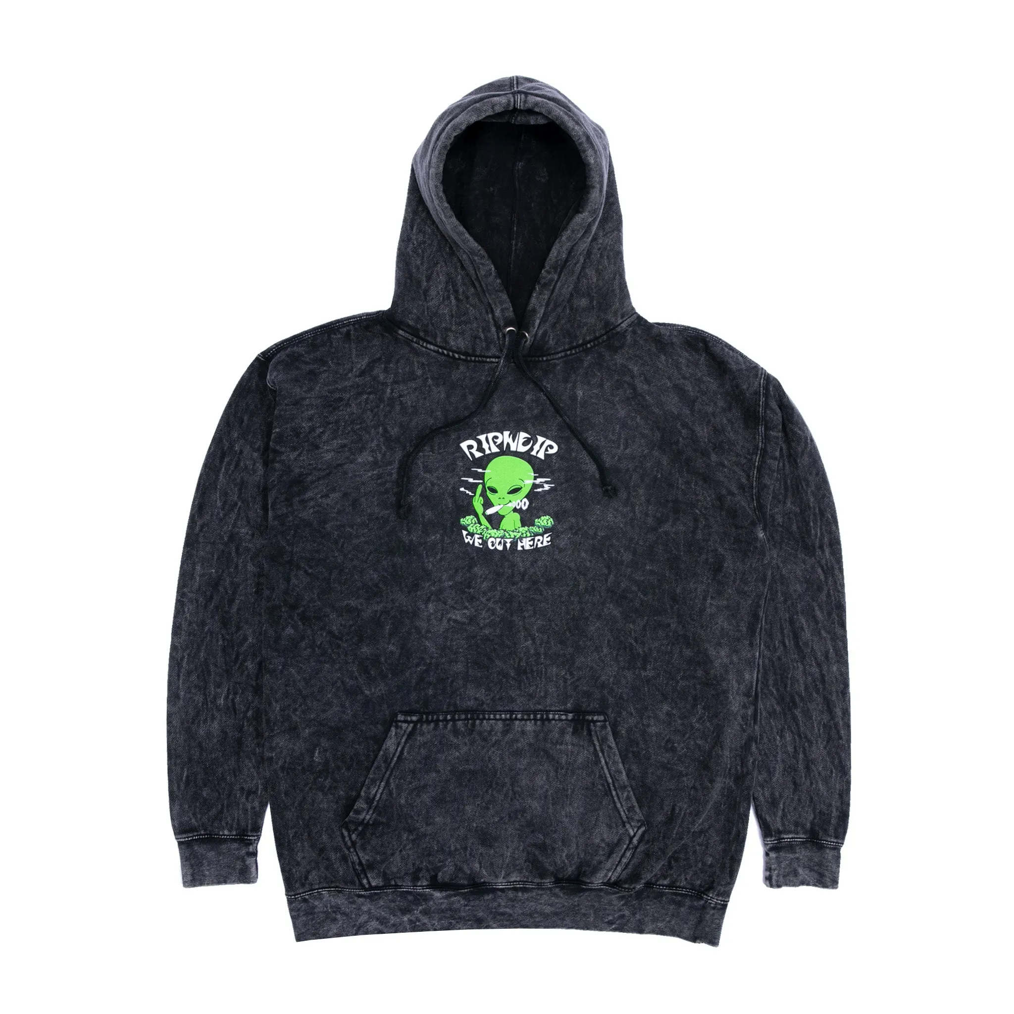 We Out Here Smoking Hoodie (Black Mineral Wash) sold by Ripndip product image thumbnail 3