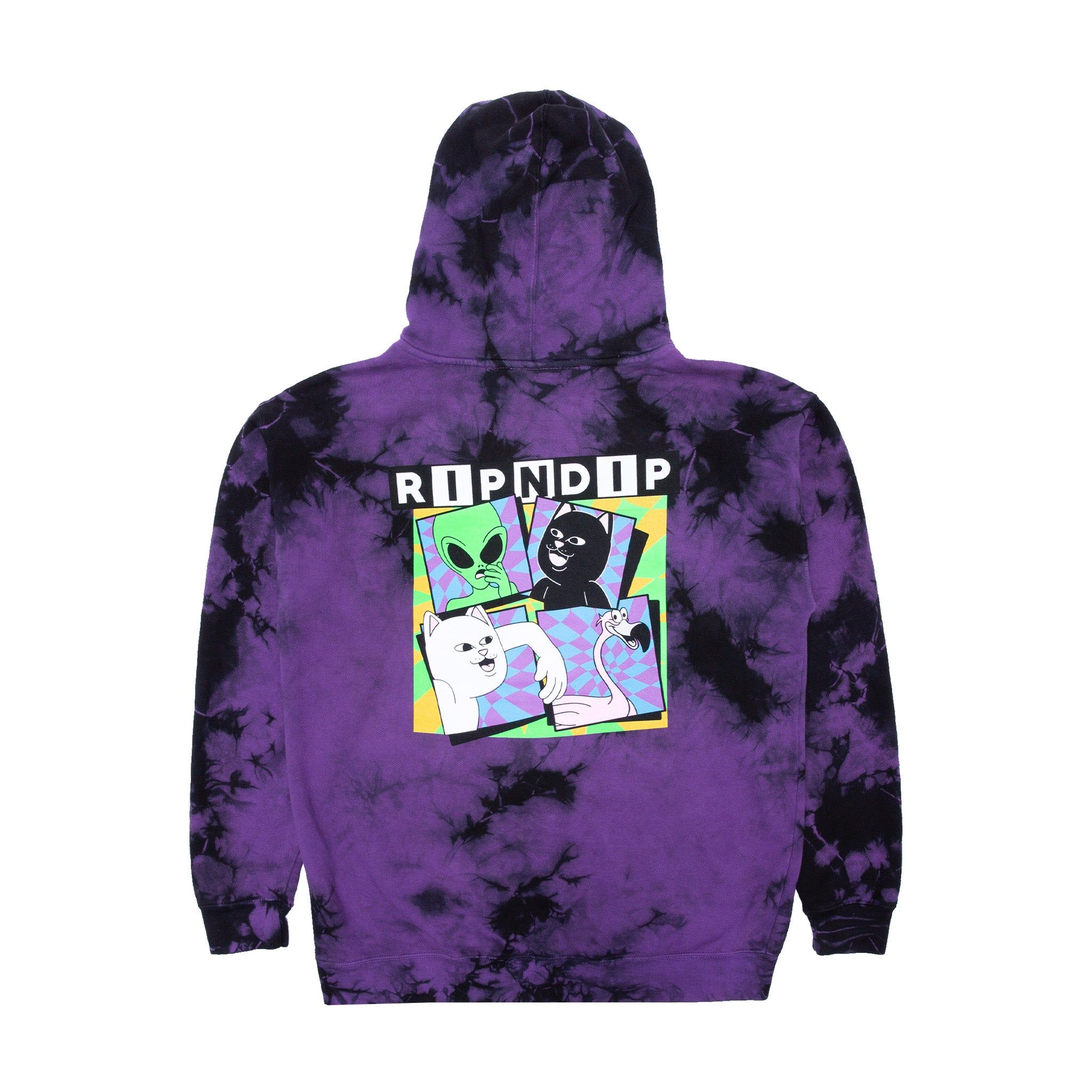 Sid Hoodie (Purple/Black Tie Dye) sold by Ripndip