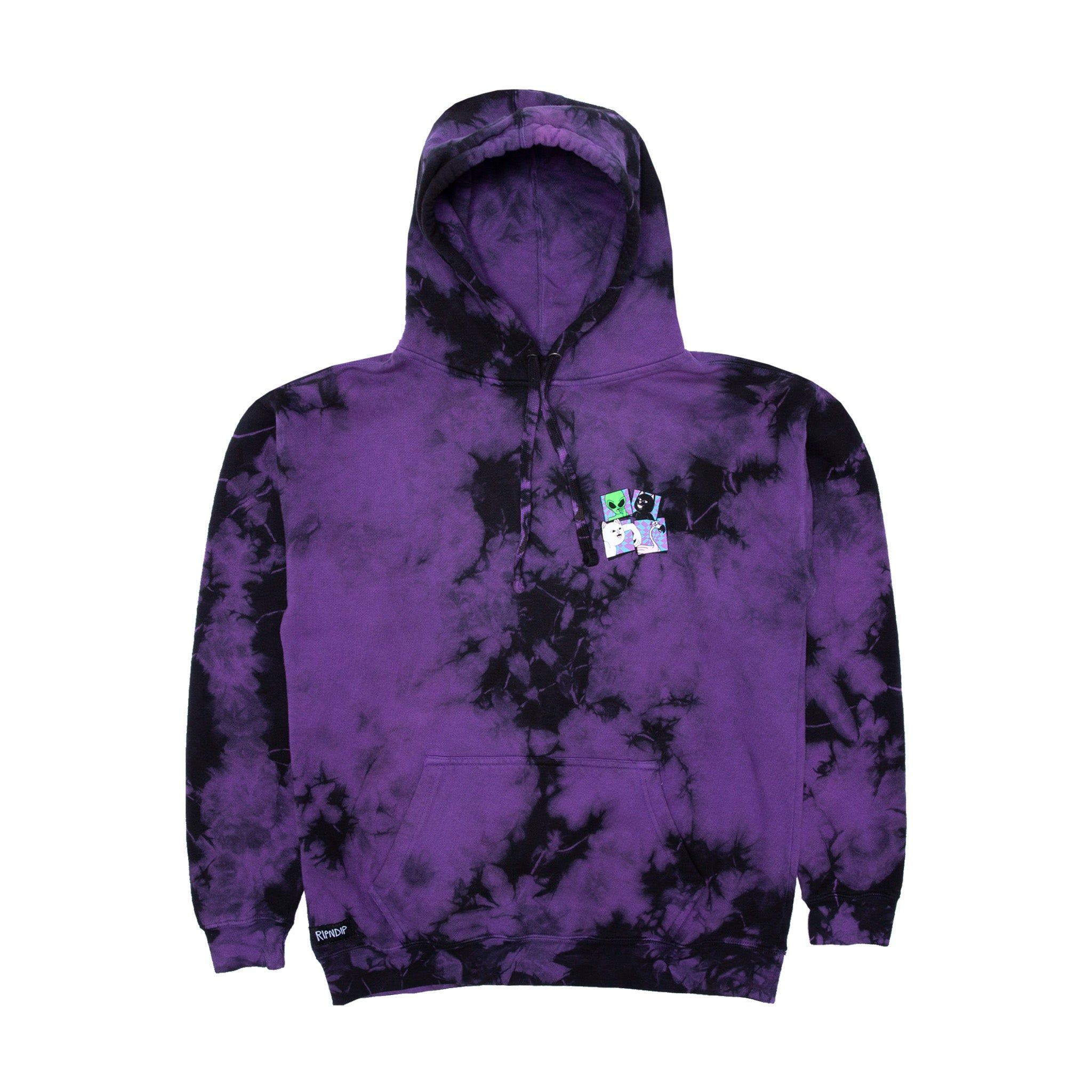 Sid Hoodie (Purple/Black Tie Dye) sold by Ripndip product image thumbnail 3
