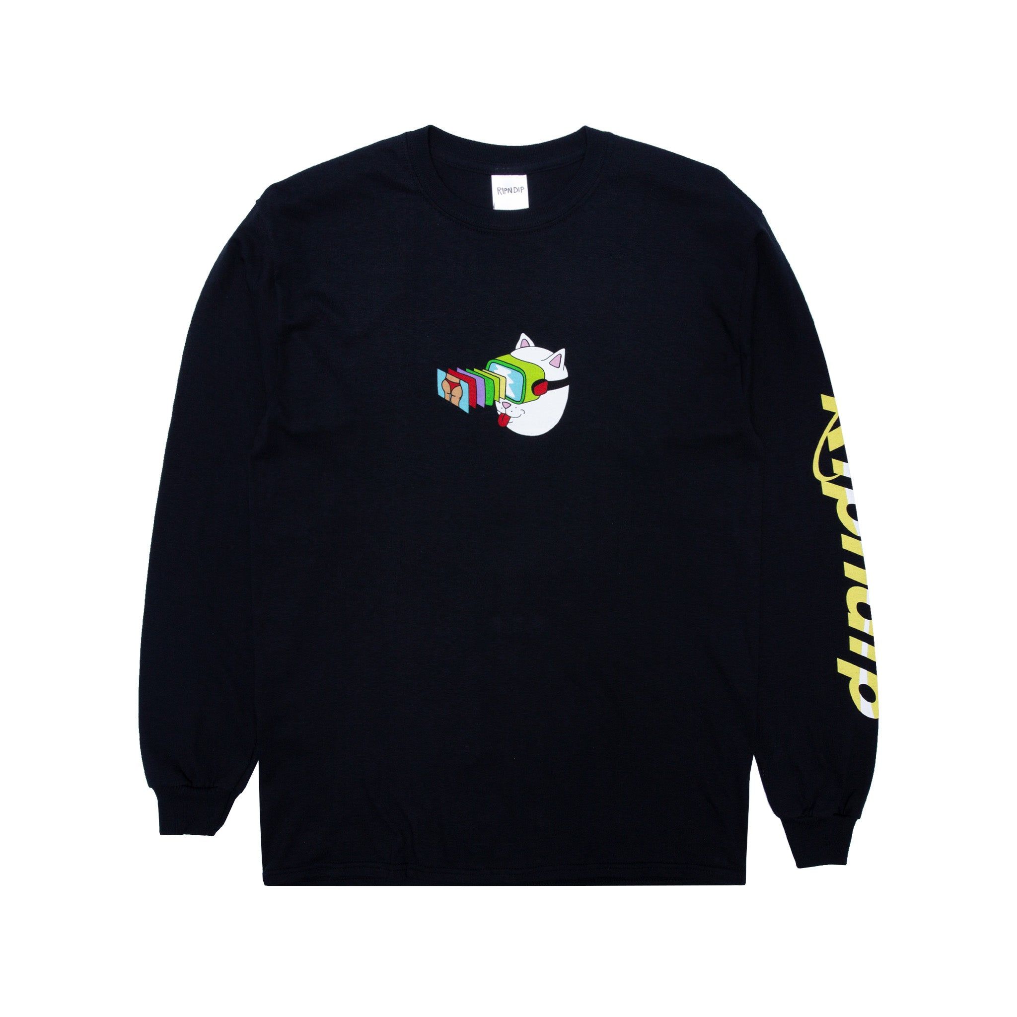 Virtual Nermality Long Sleeve (Black) sold by Ripndip product image thumbnail 3