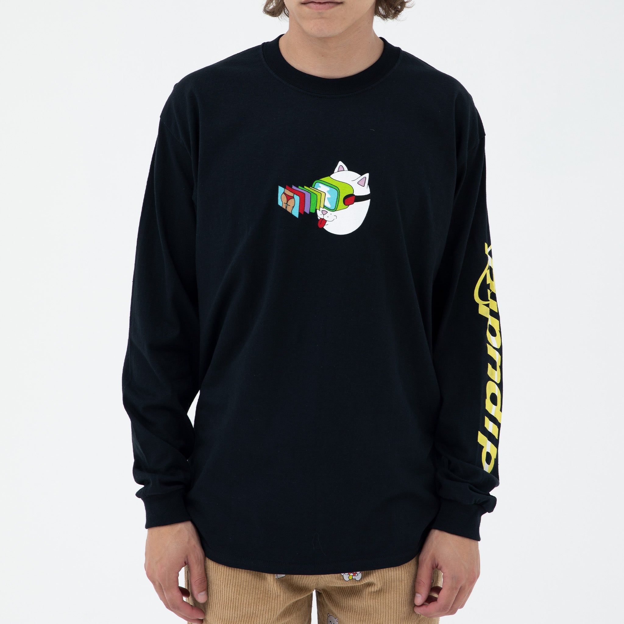Virtual Nermality Long Sleeve (Black) sold by Ripndip product image thumbnail 2