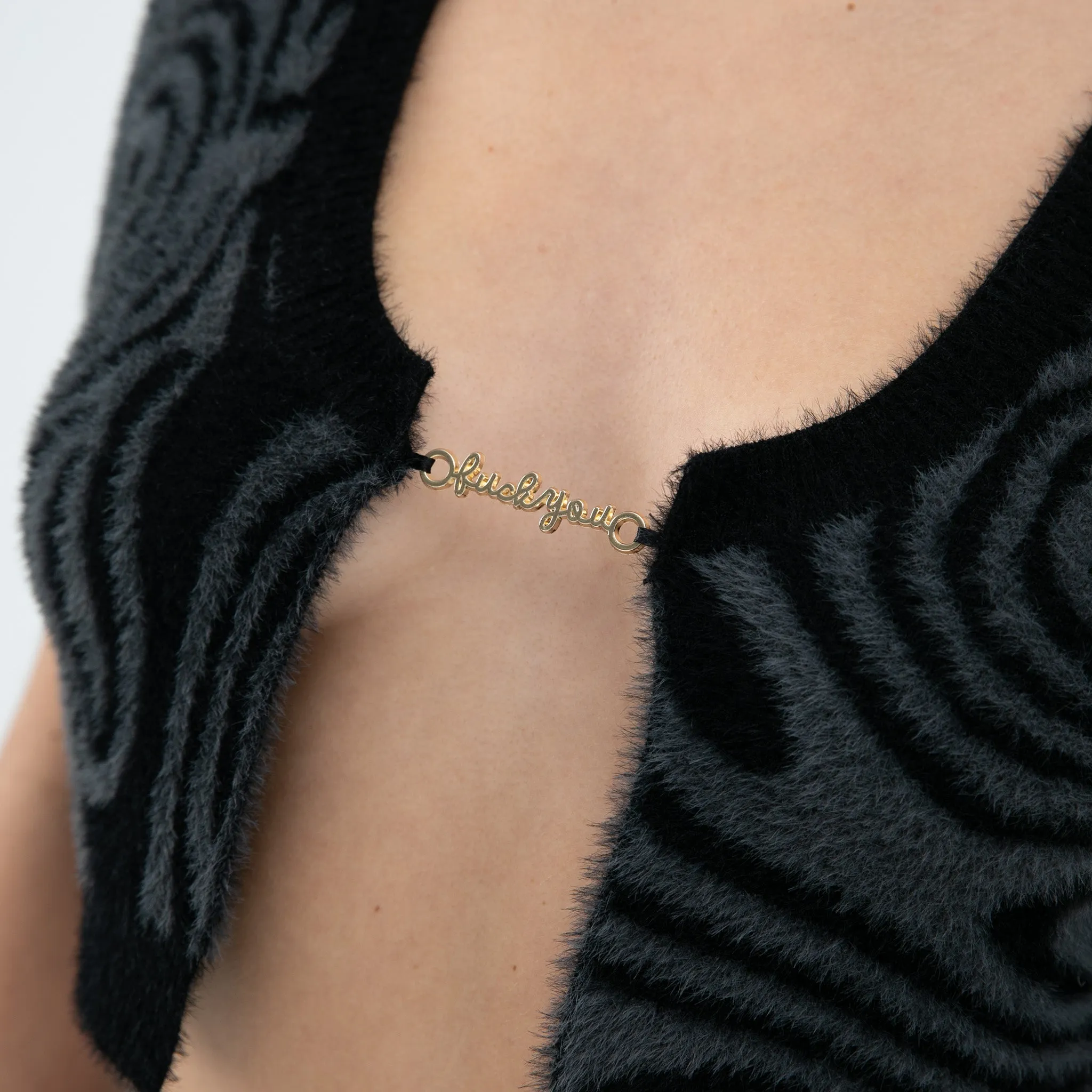 Hypnotic Open Front Crop Top (Black) sold by Ripndip product image thumbnail 3