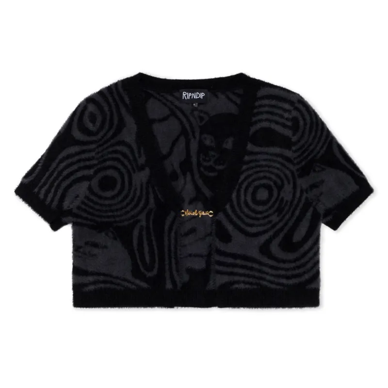 Hypnotic Open Front Crop Top (Black) sold by Ripndip