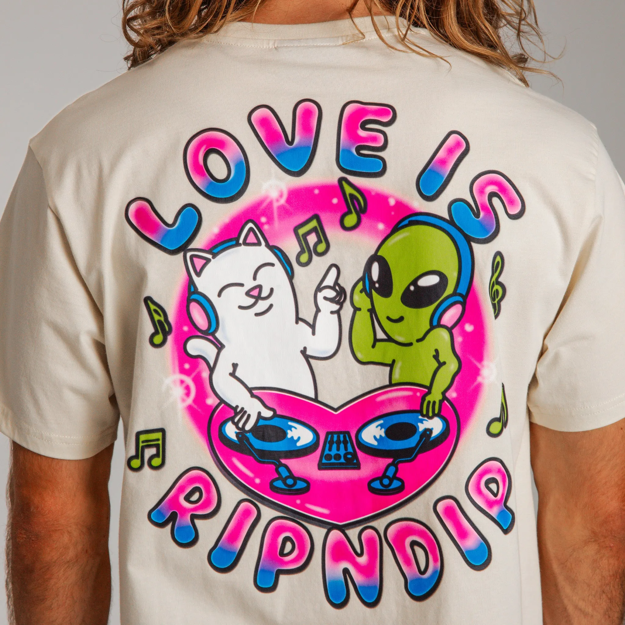 Love Is Ripndip Tee (Natural) sold by Ripndip product image thumbnail 4