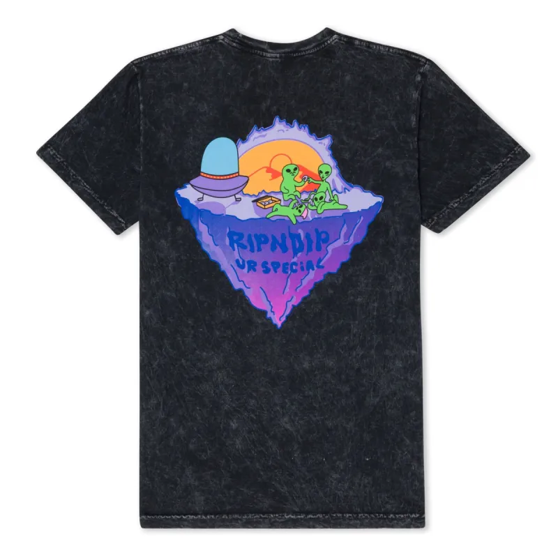 Planet Special Tee (Black Mineral Wash) made by Ripndip
