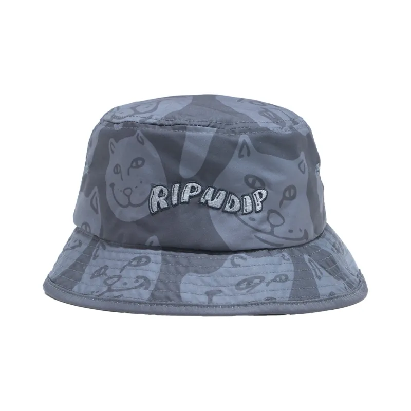 Many Faces Bucket Hat (Charcoal) sold by Ripndip