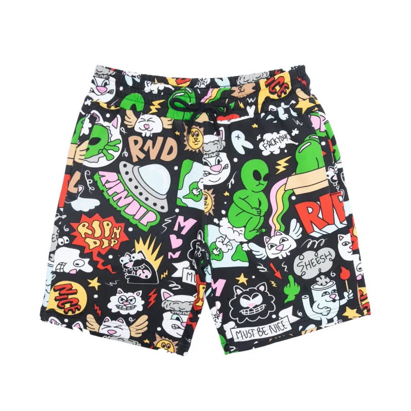 Good Day Sweatshorts (Black) sold by Ripndip