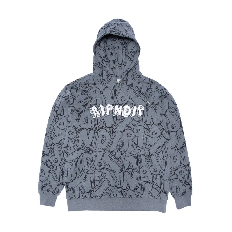 Bubble Bobble Hoodie (Charcoal Heather) sold by Ripndip