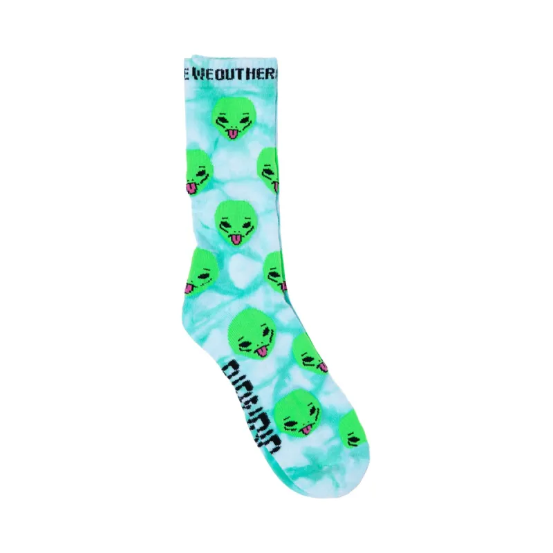 We Out Here Socks (Lime) sold by Ripndip