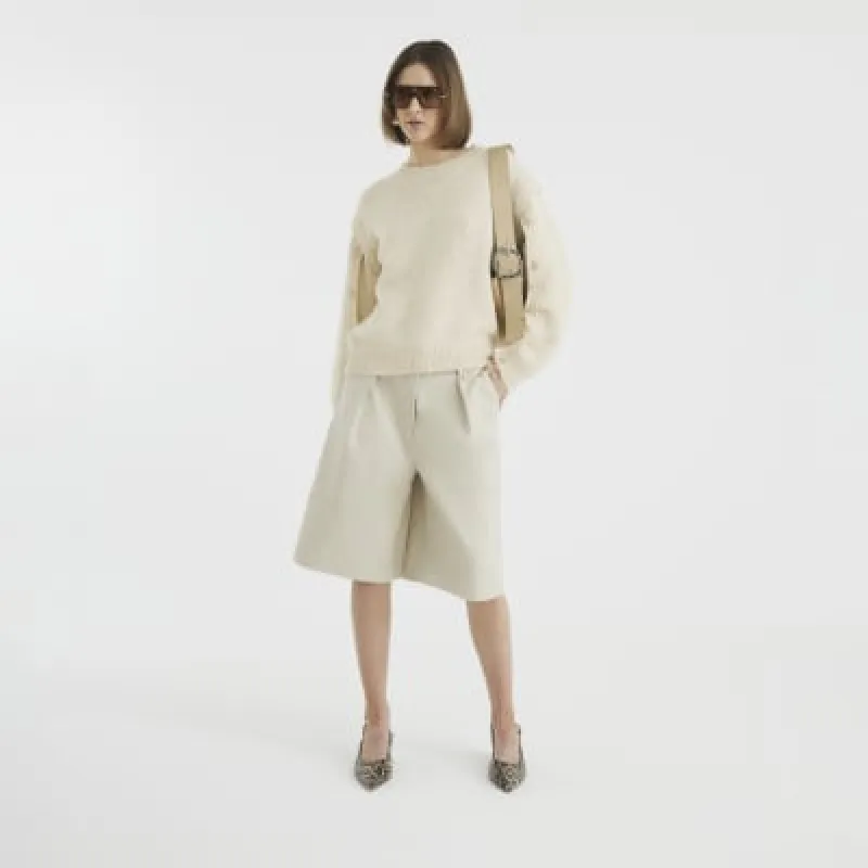 Stone Faux Leather Bermuda Shorts sold by River Island