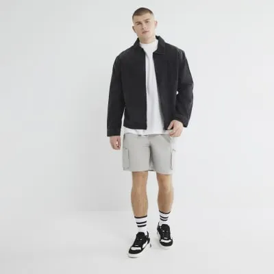Grey Nylon Cargo Shorts sold by River Island