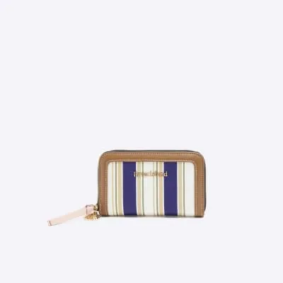 Blue Stripe Charm Purse sold by River Island