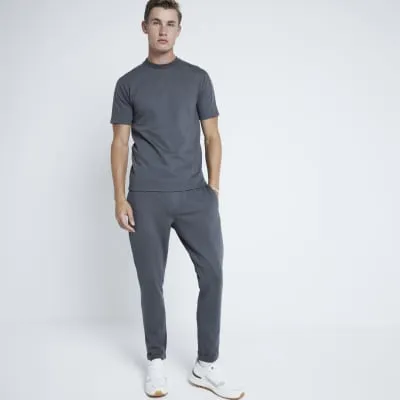 Grey Pique Skinny Fit Joggers sold by River Island