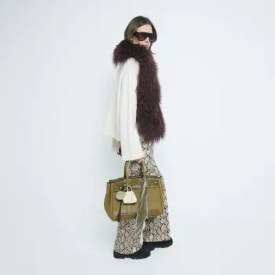 Green Charmed Tote Bag sold by River Island