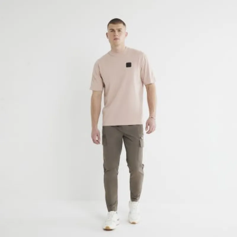 Stone Skinny Fit Cargo Trousers sold by River Island