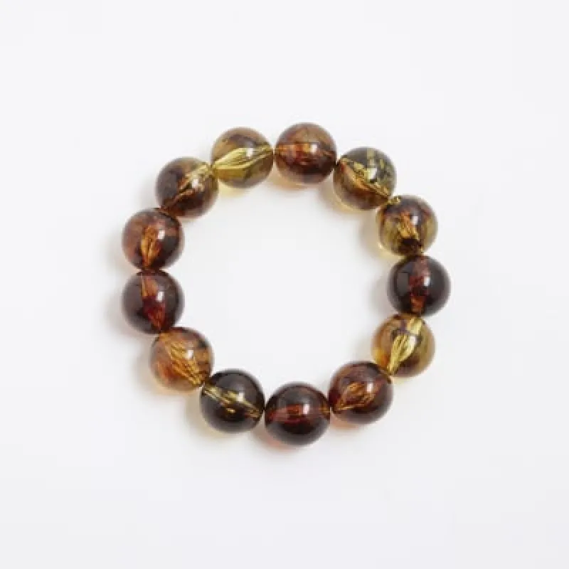 Brown Beaded Stretch Bracelet sold by River Island