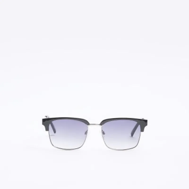 Black Tinted Lenses Square Sunglasses made by River Island