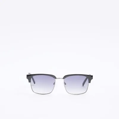 Black Tinted Lenses Square Sunglasses sold by River Island