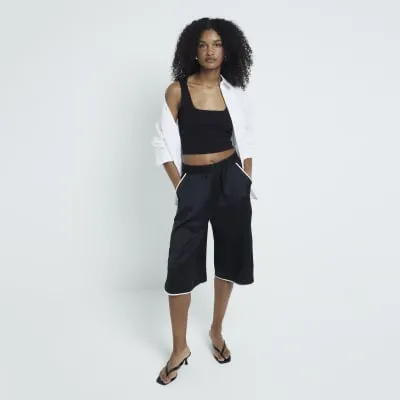 Black Square Neck Cami Vest sold by River Island