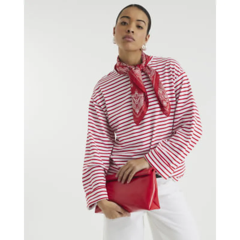 Red Roll Top Clutch Bag sold by River Island